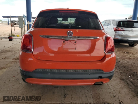 2016 FIAT 500X Lounge with VIN ZFBCFXDT7GP351730, listed as a Copart auction lot 58398785 with 41,322 mi miles and Salvage title. Bid and sale history available at DreamBid. Image 6.