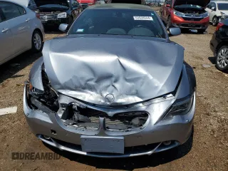 2005 BMW 6 Series 645Ci with VIN WBAEK73445B323824, listed as a Copart auction lot 63038544 with 120,496 mi miles and Salvage Title. Bid and sale history available at carsss.com. Image 5.