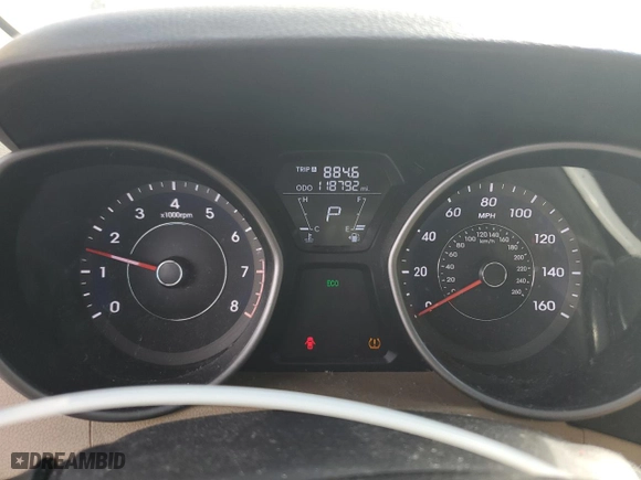 2013 Hyundai Elantra GLS with VIN 5NPDH4AE8DH225996, listed as a Copart auction lot 49893525 with 118,792 mi miles and Salvage Title. Bid and sale history available at carsss.com. Image 9.