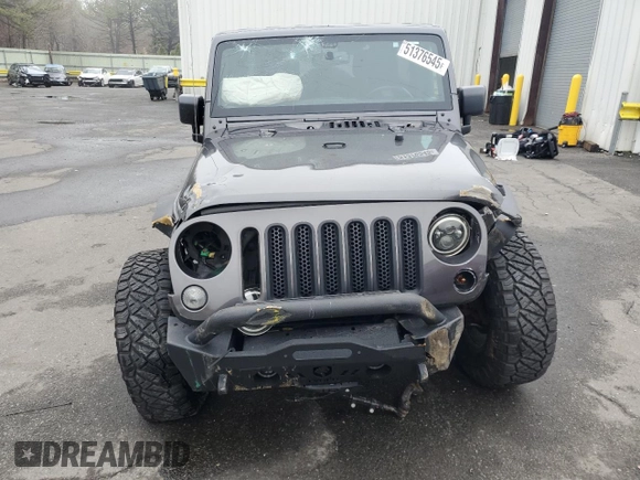 2018 Jeep Wrangler JK Unlimited Sport S with VIN 1C4HJWDG2JL839433, listed as a Copart auction lot 51376545 with 124,012 mi miles and Salvage Title. Bid and sale history available at carsss.com. Image 5.