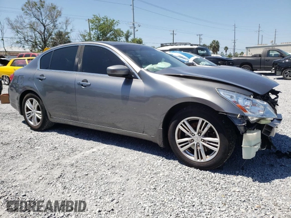 2012 Infiniti G25 Journey with VIN JN1DV6AP7CM810145, listed as a Copart auction lot 53663485 with 132,043 mi miles and Salvage Title. Bid and sale history available at carsss.com. Image 4.
