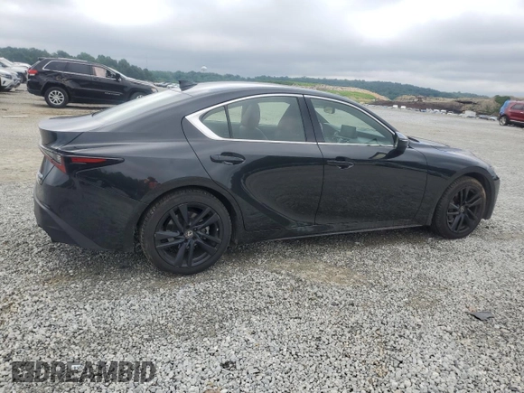 2021 Lexus IS 300 with VIN JTHC81F27M5046193, listed as a Copart auction lot 59846805 with 92,034 mi miles and Salvage title. Bid and sale history available at DreamBid. Image 3.