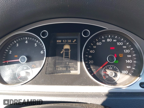 2012 Volkswagen CC Sport с VIN WVWMP7AN2CE510471, выставлен на аукционе IAAI как лот 41409859 с пробегом 164 940 миль миль и . История ставок и продаж доступна на DreamBid. Изображение 7.