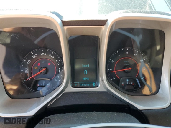 2014 Chevrolet Camaro LT with VIN 2G1FB1E37E9283502, listed as a Copart auction lot 60531975 with 106,879 mi miles and Salvage title. Bid and sale history available at DreamBid. Image 9.