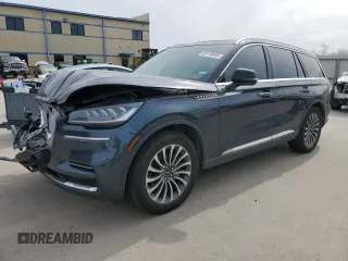 2022 Lincoln Aviator Reserve z VIN 5LM5J7WC2NGL17296, wystawiony jako Copart lot #48116645 z przebiegiem 39 385 mil mil oraz Szkoda całkowita • Salvage title. Historia ofert i sprzedaży dostępna na DreamBid. Obrazek 1.