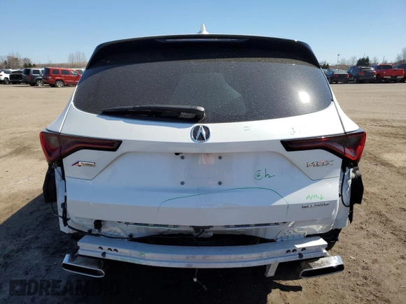 2023 Acura MDX w/A-Spec Package z VIN 5J8YE1H05PL802410, wystawiony jako Copart lot #53023675 z przebiegiem 15 366 mil mil oraz Czysty tytuł • Clean title. Historia ofert i sprzedaży dostępna na DreamBid. Obrazek 6.