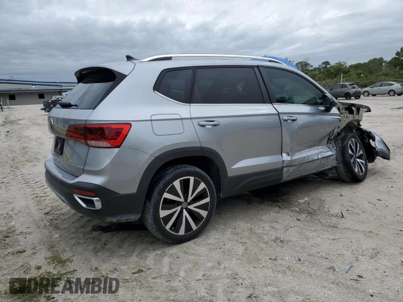 2022 Volkswagen Taos SE с VIN 3VVRX7B24NM046236, выставлен на аукционе Copart как лот 59491305 с пробегом 42 949 миль миль и Списание • Salvage title. История ставок и продаж доступна на DreamBid. Изображение 3.