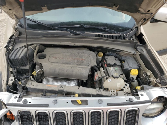 2016 Jeep Renegade Limited with VIN ZACCJBDT4GPC71366, listed as a Copart auction lot 58951425 with 86,485 mi miles and Non repairable. Bid and sale history available at DreamBid. Image 11.