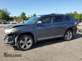 2012 Toyota Highlander Limited with VIN 5TDDK3EH5CS144463, listed as a Copart auction lot 59112575 with 144,513 mi miles and Salvage title. Bid and sale history available at DreamBid. Image 1.
