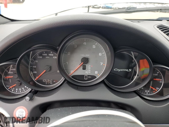 2013 Porsche Cayenne S with VIN WP1AB2A27DLA85903, listed as a Copart auction lot 52862885 with 105,342 mi miles and Salvage title. Bid and sale history available at DreamBid. Image 9.