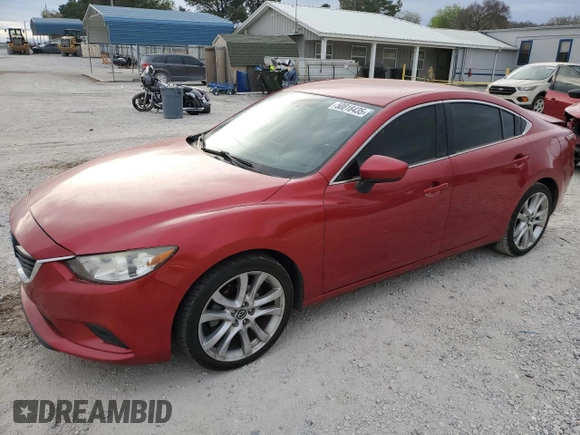 2016 Mazda 6 i Touring with VIN JM1GJ1V55G1483981, listed as a Copart auction lot 50818435 with 101,723 mi miles and Salvage Title. Bid and sale history available at DreamBid. Image 1.