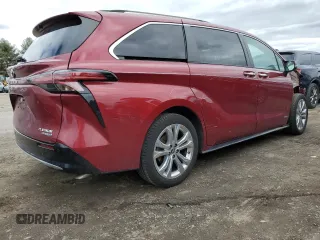 2021 Toyota Sienna Limited with VIN 5TDERKEC4MS008860, listed as a Copart auction lot 48590915 with 61,434 mi miles and Salvage Title. Bid and sale history available at carsss.com. Image 3.