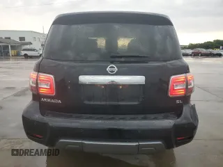 2020 Nissan Armada SL with VIN JN8AY2NC2L9618260, listed as a Copart auction lot 57082664 with 110,695 mi miles and Clean Title. Bid and sale history available at carsss.com. Image 6.