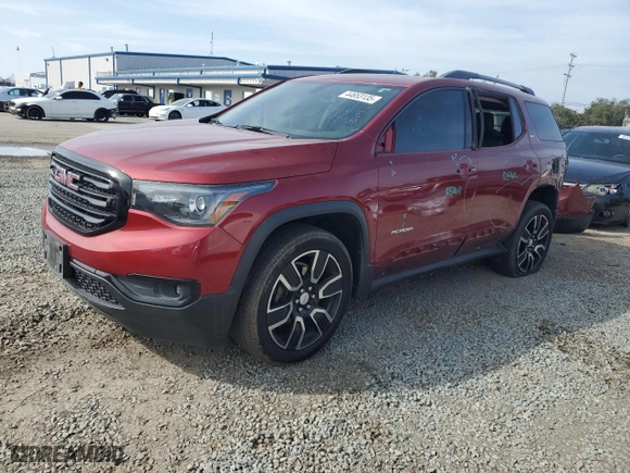 2019 GMC Acadia SLT with VIN 1GKKNMLA7KZ218025, listed as a Copart auction lot 44653135 with 93,775 mi miles and Salvage Title. Bid and sale history available at carsss.com. Image 1.
