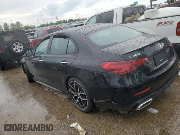 2024 Mercedes-Benz C 300 with VIN W1KAF4HB4RR197981, listed as a Copart auction lot 55199044 with Not Provided miles and Salvage Title. Bid and sale history available at DreamBid. Image 2.