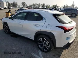 2022 Lexus UX 250h with VIN JTHX9JBH2N2056285, listed as a Copart auction lot 87221214 with 33,377 mi miles and Salvage title. Bid and sale history available at DreamBid. Image 2.