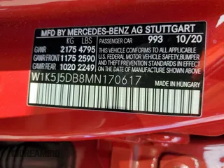 2021 Mercedes-Benz CLA 45 AMG with VIN W1K5J5DB8MN170617, listed as a Copart auction lot 72853964 with Not Provided miles and Non Repairable. Bid and sale history available at DreamBid. Image 12.