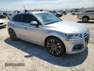 2018 Audi SQ5 Prestige with VIN WA1C4AFY2J2246083, listed as a Copart auction lot 70854644 with 97,186 mi miles and Salvage Title. Bid and sale history available at DreamBid. Image 4.
