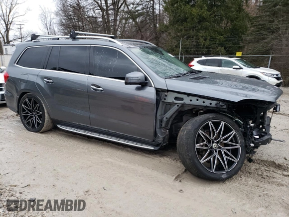 2018 Mercedes-Benz GLS 450 with VIN 4JGDF6EE9JB067785, listed as a Copart auction lot 82624643 with 81,663 mi miles and . Bid and sale history available at DreamBid. Image 4.