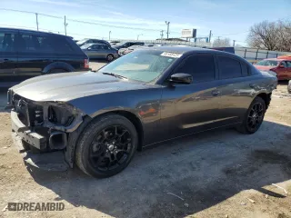 2017 Dodge Charger SXT with VIN 2C3CDXJG6HH638982, listed as a Copart auction lot 46188125 with 65,682 mi miles and Salvage Title. Bid and sale history available at carsss.com. Image 1.
