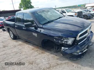 2019 Ram 1500 Tradesman with VIN 1C6RR6FG9KS586832, listed as a IAAI auction lot 42345847 with 55,943 mi miles and . Bid and sale history available at DreamBid. Image 1.