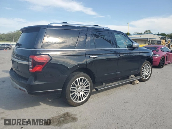 2022 Ford Expedition Platinum with VIN 1FMJU1MT4NEA39649, listed as a Copart auction lot 52614555 with 44,544 mi miles and Salvage title. Bid and sale history available at DreamBid. Image 3.