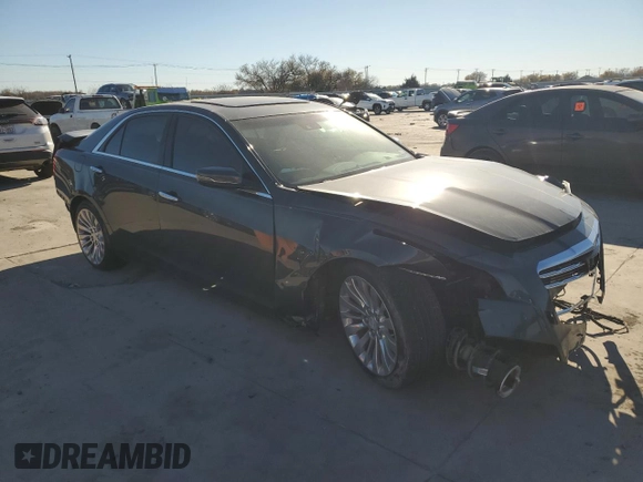 2017 Cadillac CTS Luxury RWD with VIN 1G6AR5SS9H0206423, listed as a Copart auction lot 81364124 with Not Provided miles and Salvage Title. Bid and sale history available at DreamBid. Image 4.