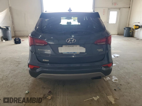 2018 Hyundai Santa Fe 2.4L with VIN 5NMZUDLB8JH052641, listed as a Copart auction lot 62904915 with 112,471 mi miles and Clean title. Bid and sale history available at DreamBid. Image 6.