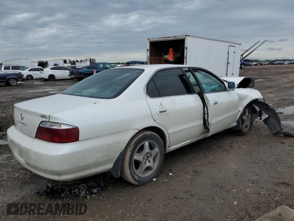 2002 Acura TL w/Navigation with VIN 19UUA56742A048728, listed as a Copart auction lot 50744665 with 0 mi miles and Salvage Title. Bid and sale history available at carsss.com. Image 3.