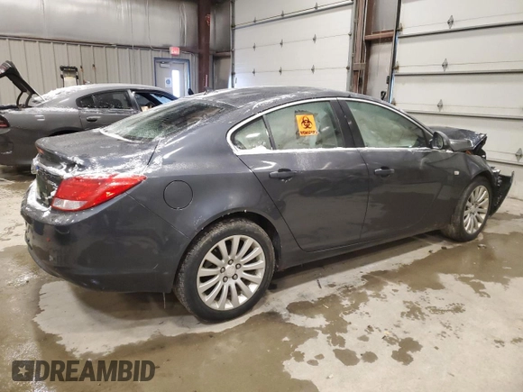2011 Buick Regal CXL RL2 with VIN 2G4GP5EC8B9189933, listed as a Copart auction lot 88292815 with Not provided miles and Non repairable. Bid and sale history available at DreamBid. Image 3.