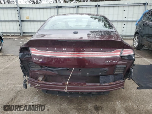 2017 Lincoln MKZ Select with VIN 3LN6L5D94HR664199, listed as a Copart auction lot 46431835 with 86,116 mi miles and Salvage title. Bid and sale history available at DreamBid. Image 6.