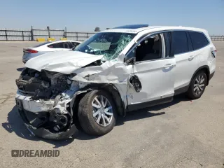 2021 Honda Pilot EX-L z VIN 5FNYF5H58MB015609, wystawiony jako Copart lot #55994845 z przebiegiem 70 190 mil mil oraz Nie do naprawy • Non repairable. Historia ofert i sprzedaży dostępna na DreamBid. Obrazek 1.