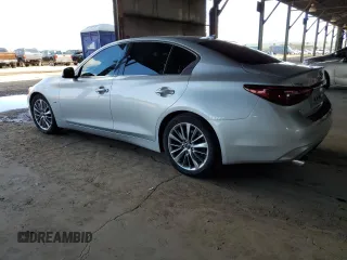 2018 Infiniti Q50 Luxe with VIN JN1EV7AP9JM358612, listed as a Copart auction lot 59427965 with 81,450 mi miles and Salvage title. Bid and sale history available at DreamBid. Image 2.
