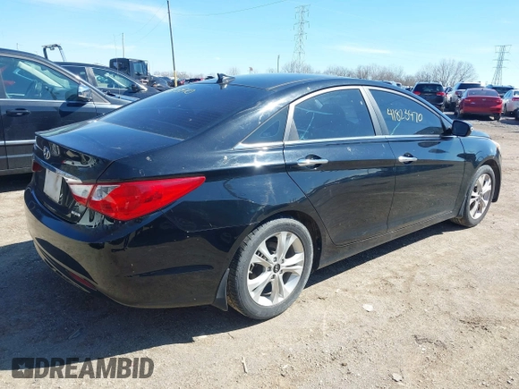 2013 Hyundai Sonata Limited with VIN 5NPEC4AC5DH541163, listed as a IAAI auction lot 41823970 with 117,286 mi miles and . Bid and sale history available at carsss.com. Image 4.
