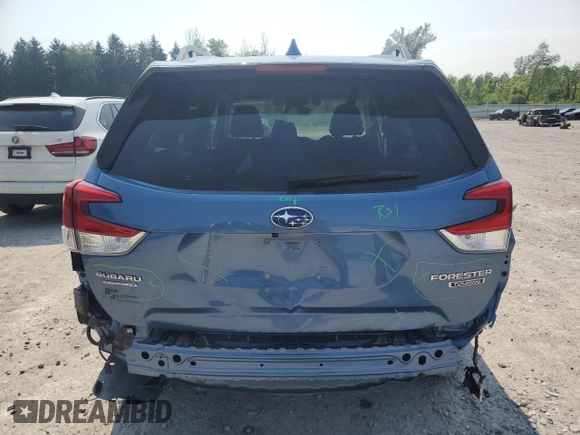 2021 Subaru Forester Touring with VIN JF2SKAXC4MH514225, listed as a Copart auction lot 60240355 with 55,660 mi miles and Salvage title. Bid and sale history available at DreamBid. Image 6.