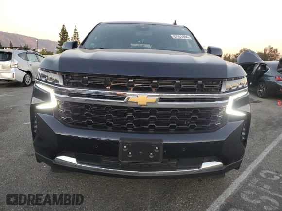 2023 Chevrolet Tahoe LS with VIN 1GNSCMKD4PR505432, listed as a Copart auction lot 81931984 with 9,340 mi miles and Salvage title. Bid and sale history available at DreamBid. Image 5.