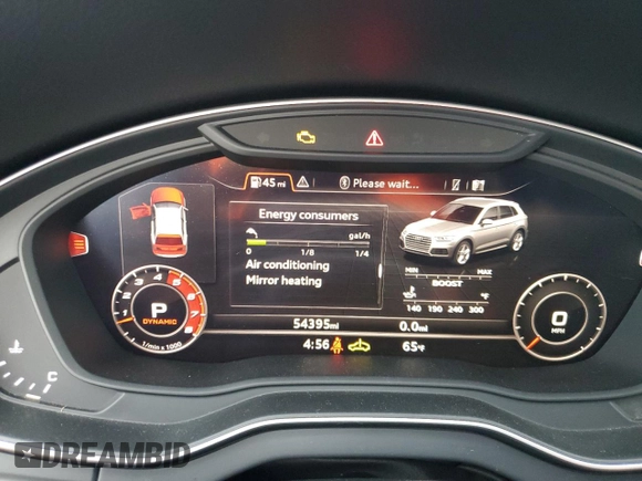 2018 Audi SQ5 Premium Plus with VIN WA1A4AFY9J2221365, listed as a Copart auction lot 48066074 with 54,395 mi miles and . Bid and sale history available at DreamBid. Image 9.