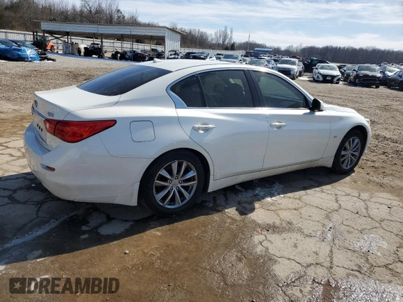 2017 Infiniti Q50 2.0t Premium with VIN JN1CV7AR4HM682795, listed as a Copart auction lot 45130165 with 92,938 mi miles and Salvage Title. Bid and sale history available at carsss.com. Image 3.
