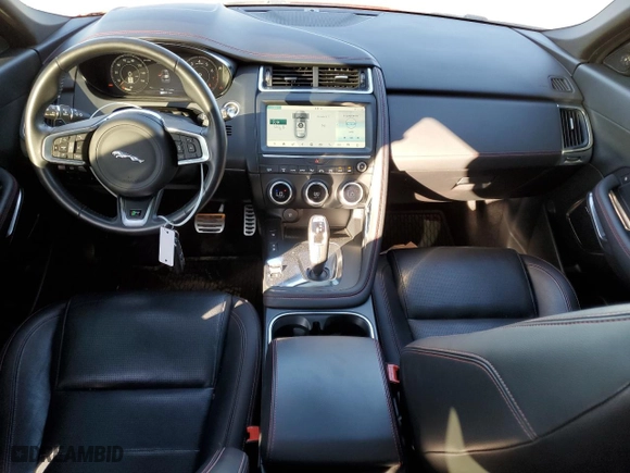 2020 Jaguar E-PACE Checkered Flag Edition with VIN SADF12FX3L1Z74811, listed as a Copart auction lot 76716374 with 67,573 mi miles and Salvage Title. Bid and sale history available at carsss.com. Image 8.