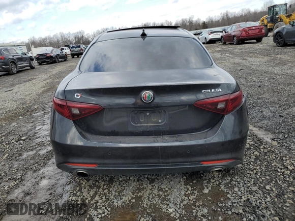 2021 Alfa Romeo Giulia Ti with VIN ZARFANBNXM7641463, listed as a Copart auction lot 42872425 with 47,471 mi miles and Salvage title. Bid and sale history available at DreamBid. Image 6.