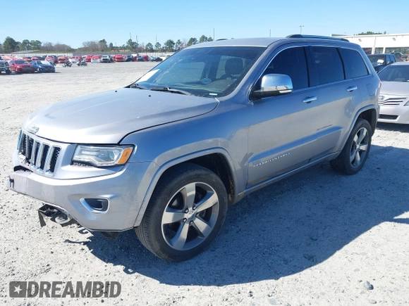 2014 Jeep Grand Cherokee Overland with VIN 1C4RJECG9EC206787, listed as a IAAI auction lot 41730875 with 194,196 mi miles. Bid and sale history available at carsss.com. Image 2.