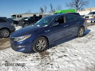 2018 Kia Optima LX with VIN 5XXGT4L3XJG226212, listed as a Copart auction lot 46084565 with 116,894 mi miles and Salvage title. Bid and sale history available at DreamBid. Image 1.