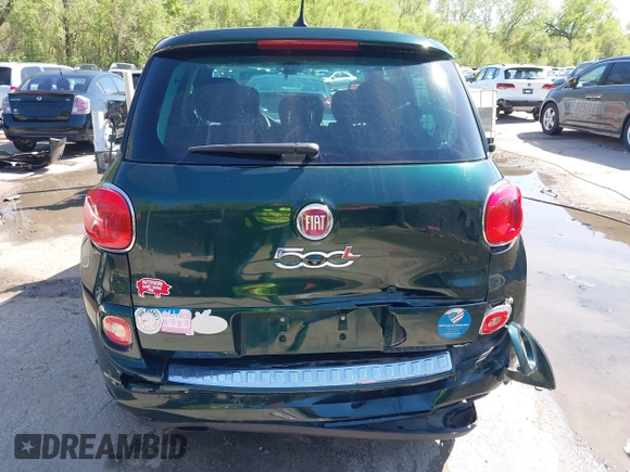 2014 FIAT 500L Easy with VIN ZFBCFABH4EZ022268, listed as a IAAI auction lot 42060203 with 106,918 mi miles. Bid and sale history available at carsss.com. Image 17.