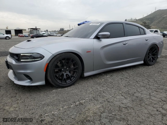 2018 Dodge Charger R/T Scat Pack with VIN 2C3CDXGJ3JH113824, listed as a Copart auction lot 45510305 with 62,717 mi miles and Salvage Title. Bid and sale history available at carsss.com. Image 1.