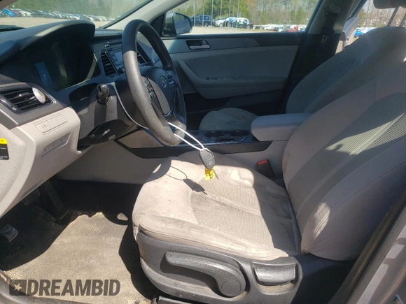 2017 Hyundai Sonata 2.4L with VIN 5NPE24AFXHH485093, listed as a Copart auction lot 50916775 with 182,458 mi miles and Salvage Title. Bid and sale history available at carsss.com. Image 7.