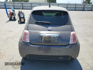 2015 FIAT 500e with VIN 3C3CFFGE0FT598221, listed as a Copart auction lot 62610385 with 54,496 mi miles and Clean title. Bid and sale history available at DreamBid. Image 6.