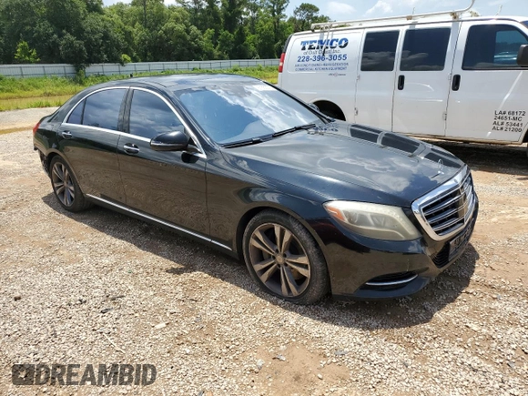 2014 Mercedes-Benz S 550 with VIN WDDUG8FB2EA049356, listed as a Copart auction lot 61553375 with 185,553 mi miles and Salvage title. Bid and sale history available at DreamBid. Image 4.