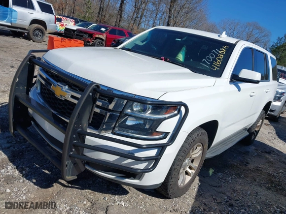2017 Chevrolet Tahoe Commercial with VIN 1GNSKFEC8HR216301, listed as a IAAI auction lot 41602286 with 160,619 mi miles. Bid and sale history available at carsss.com. Image 17.