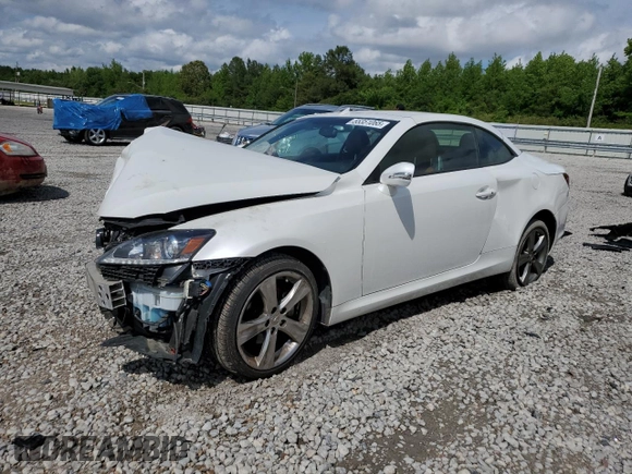 2013 Lexus IS 250 C with VIN JTHFF2C26D2527325, listed as a Copart auction lot 55351065 with Not provided miles and Salvage title. Bid and sale history available at DreamBid. Image 1.