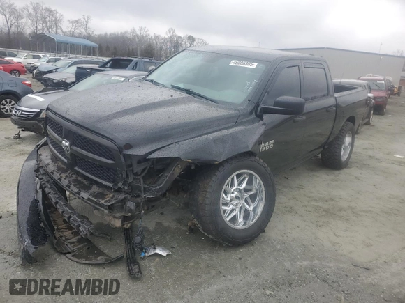 2014 Ram 1500 Express with VIN 1C6RR7KT8ES470115, listed as a Copart auction lot 46086305 with 100,036 mi miles and Salvage Title. Bid and sale history available at carsss.com. Image 1.